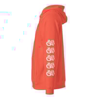Image 2 of Black Cargo - Contemporary Urban Art Apparel for the Woke  - Heart - Unisex eco raglan hoodie