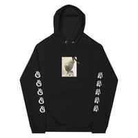 Image 4 of Black Cargo - Contemporary Urban Art Apparel for the Woke  - Heart - Unisex eco raglan hoodie