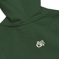 Image 5 of Black Cargo - Contemporary Urban Art Apparel for the Woke  - Heart - Unisex eco raglan hoodie