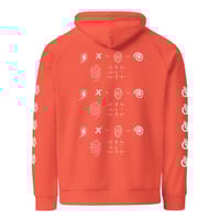 Image 1 of Black Cargo - Contemporary Urban Art Apparel for the Woke  - Serious -Unisex eco raglan hoodies -