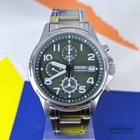 Image 3 of 2003 Seiko SND099 Khaki Field Quartz Chronograph (7T92-0BB0)