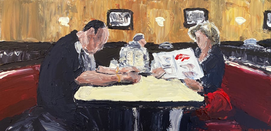 Image of Final scene wider version original on canvas