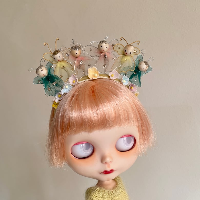 Image of Antique Angels Tiara Headband for Blythe Dolls