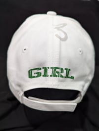 Image 1 of WHITE/GREEN DICKIES GIRL HAT