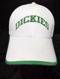 Image 2 of WHITE/GREEN DICKIES GIRL HAT