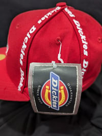 Image 2 of RED FITTED DICKIES HAT 