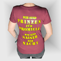 Image 2 of T-Shirt "Biersturm Elbflorenz" Rückendruck - Girly - Weinrot