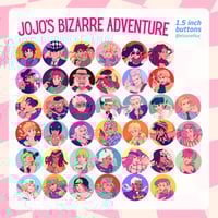 Image 3 of Jojo's Bizarre Adventure 1.5" Buttons 