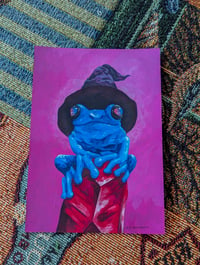 Original Painting: Bi Pride Frog