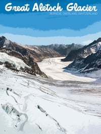 Image 1 of Aletsch Glacier Poster