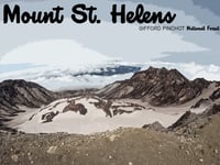 Image 1 of Mount St. Helens Crater Rim Poster