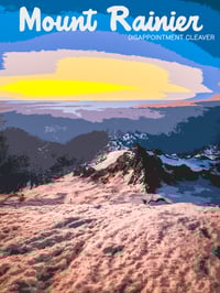 Image 1 of Mt. Rainer DC Sunrise Poster