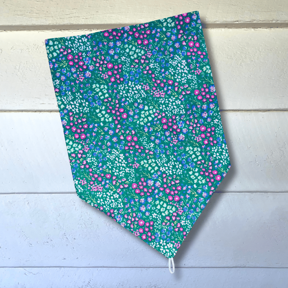 Image of Green Scatter Floral Scarf