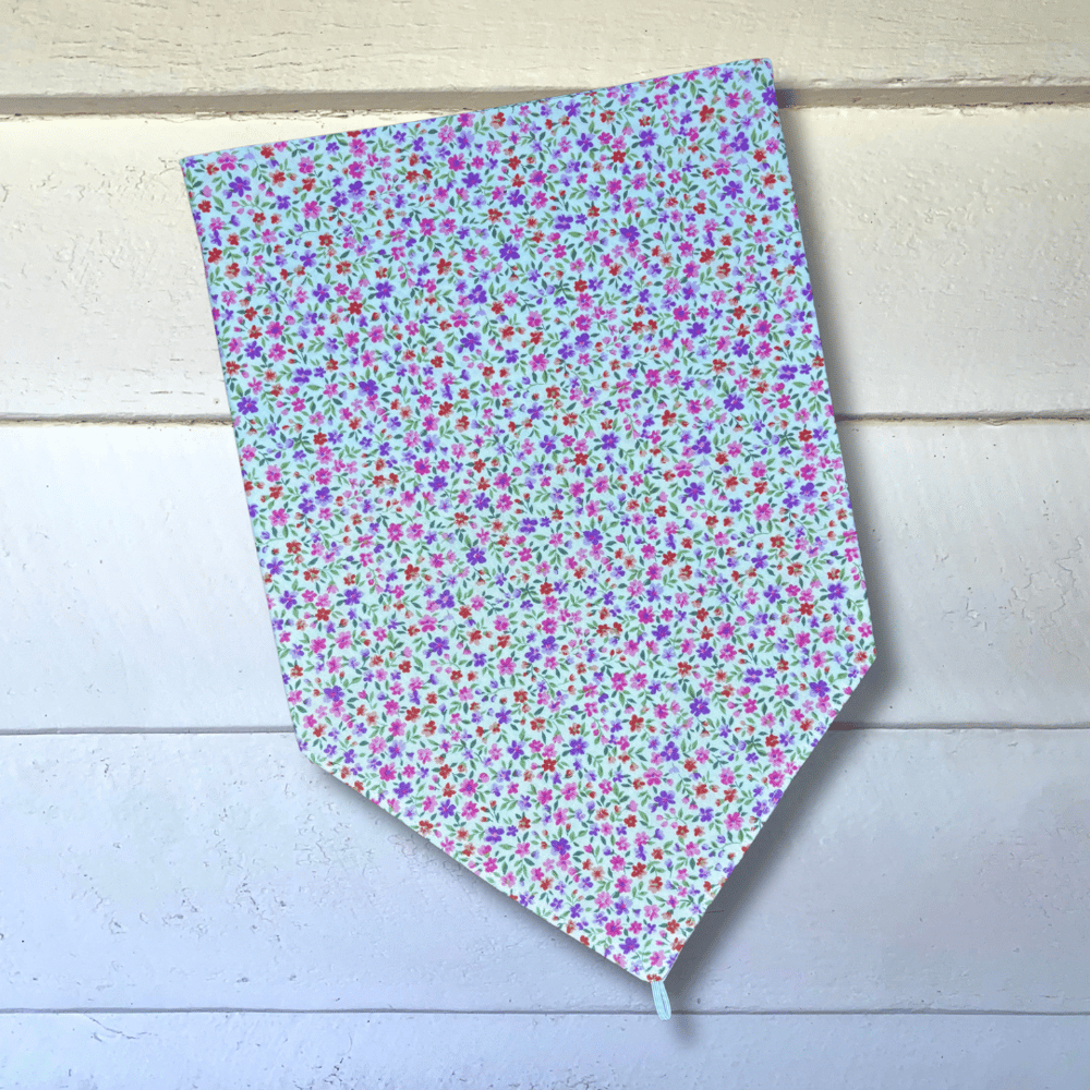 Image of Scattered Ditsy Pink + Purple Scarf