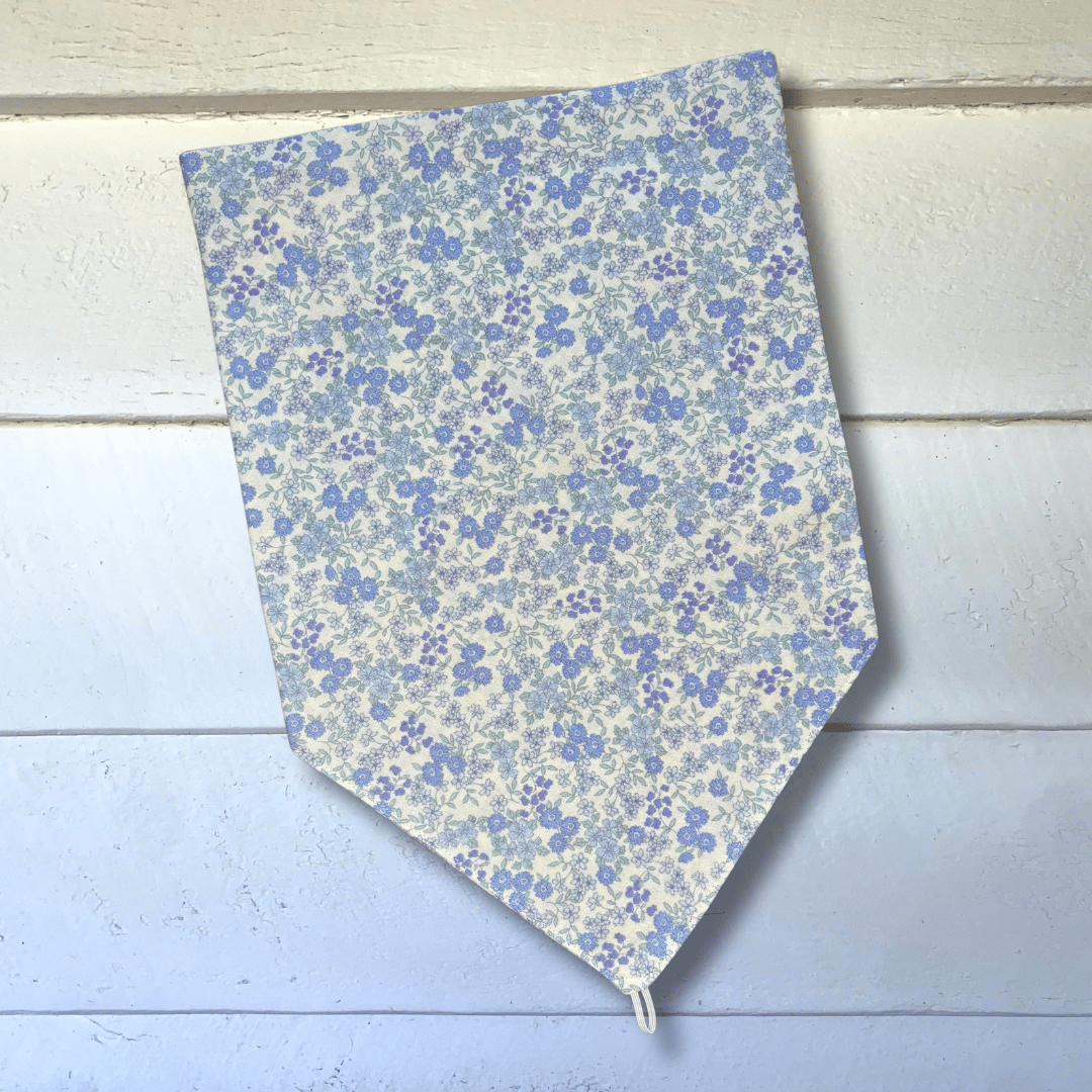 Image of Fiore Flora Blue Scarf