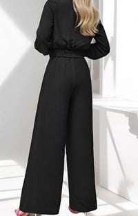 Image 2 of 2pc black long sleeve set
