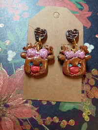Reindeer girl earrings 