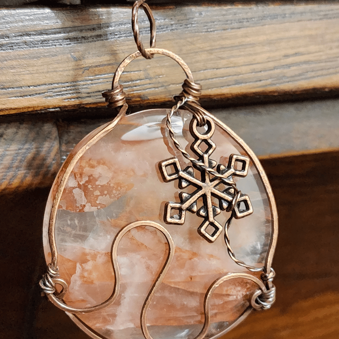 Image of Snowflake Fire Ornament Pendant ‐ Holiday Collection
