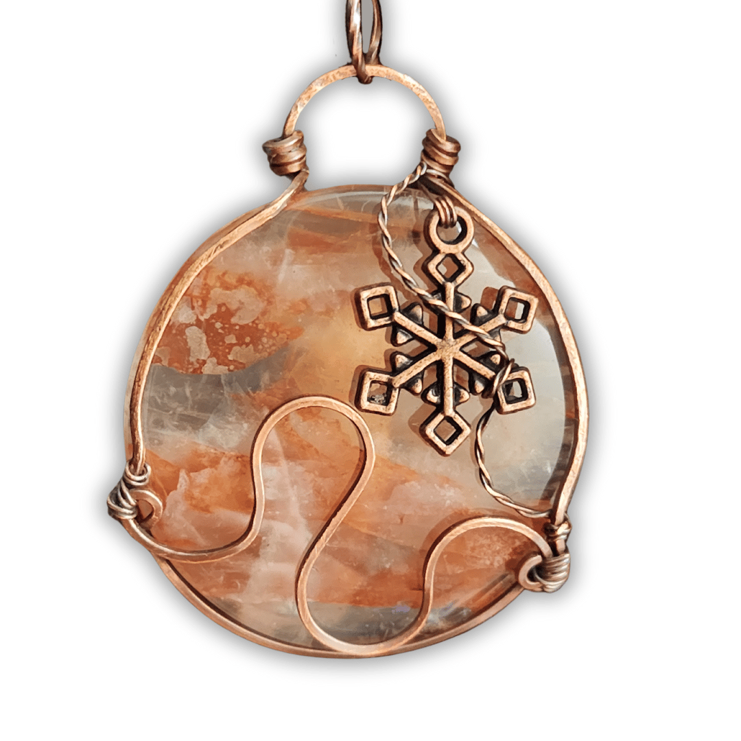 Image of Snowflake Fire Ornament Pendant ‐ Holiday Collection