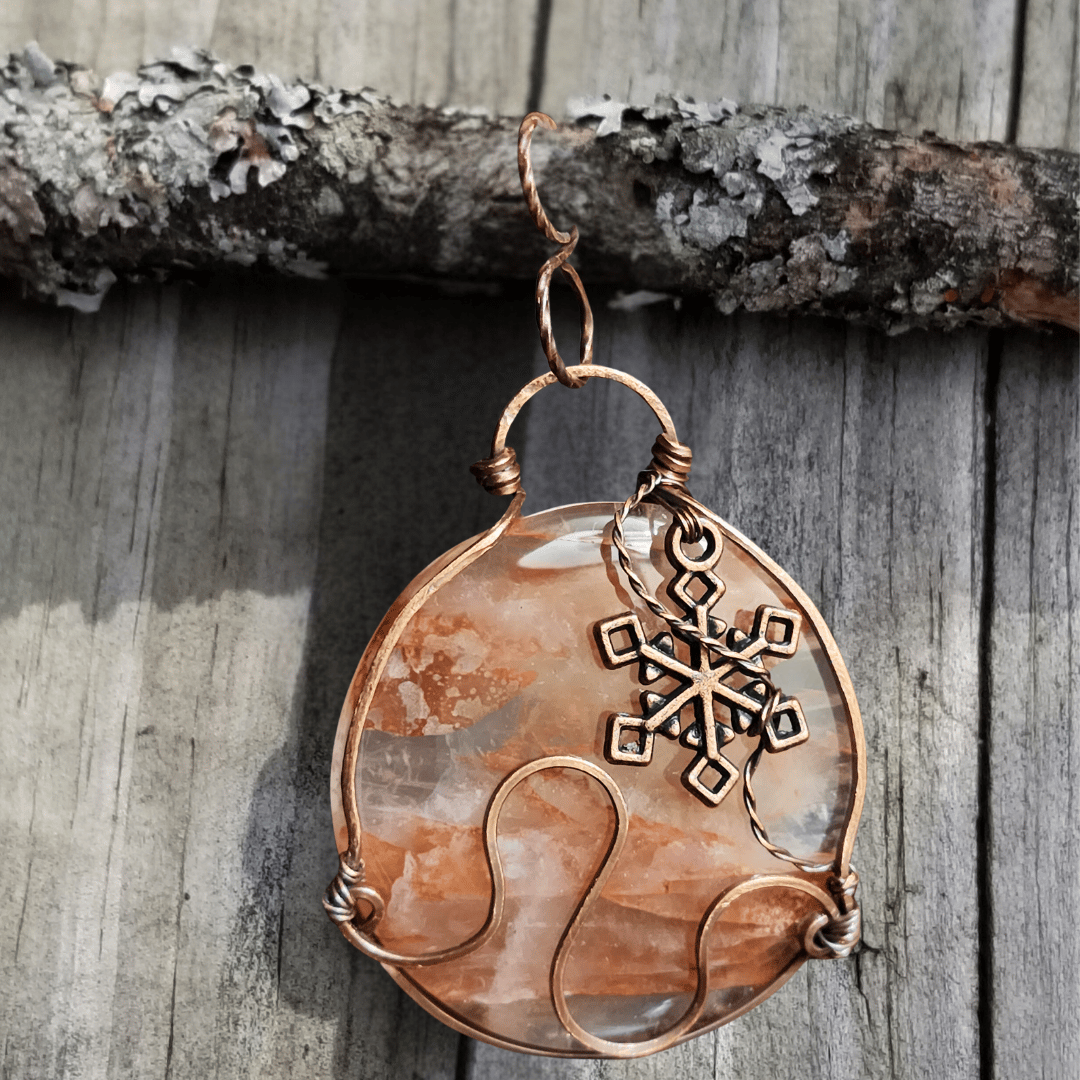 Image of Snowflake Fire Ornament Pendant ‐ Holiday Collection