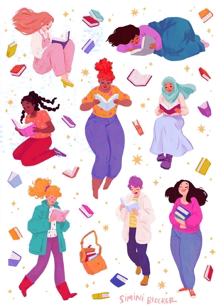 Book Love Vinyl Sticker Sheet Image 2