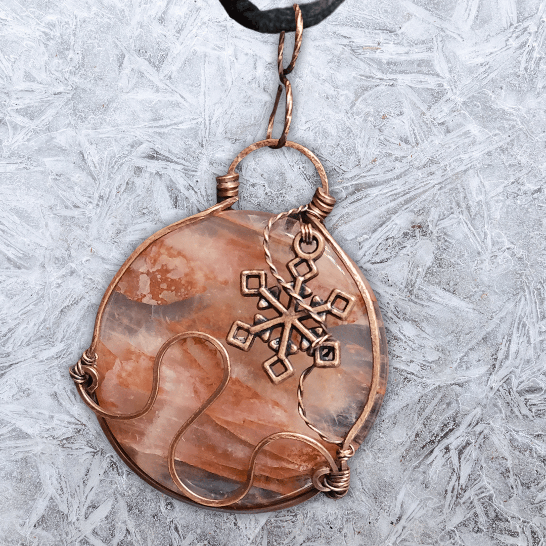 Image of Snowflake Fire Ornament Pendant ‐ Holiday Collection