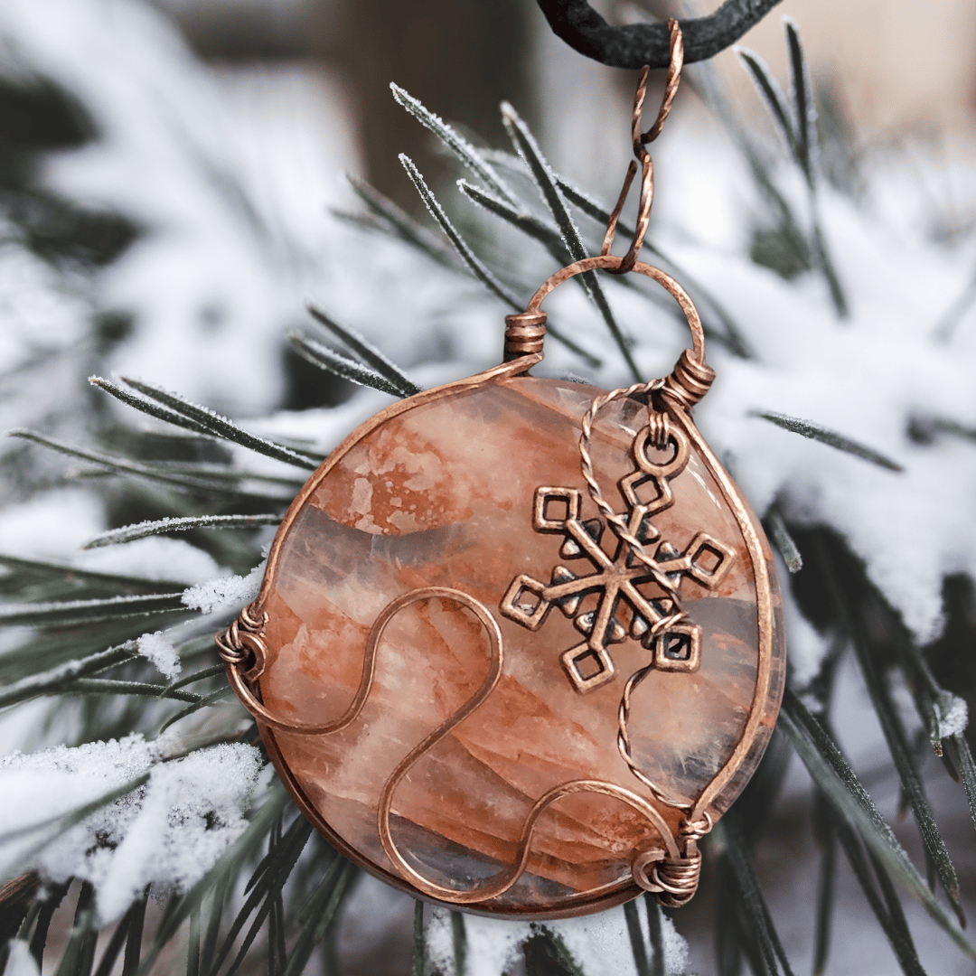 Image of Snowflake Fire Ornament Pendant ‐ Holiday Collection
