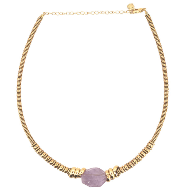 ARCHIVE MALAPARTE GOLD COLLIER AMÉTHYSTE 180€ - 50% = 90€