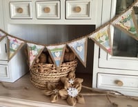 Image 2 of #10 Rustic Bunting - 10 flags *Flat rate $15.50 postage*