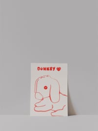 Image 4 of Postkarte - Donkey