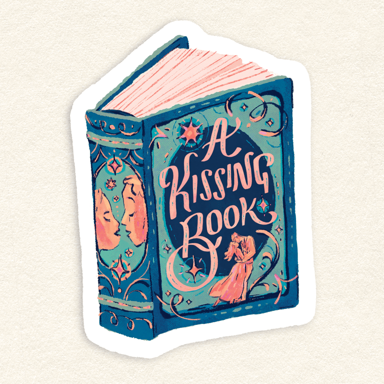 A Kissing Book ~ Metallic Sticker