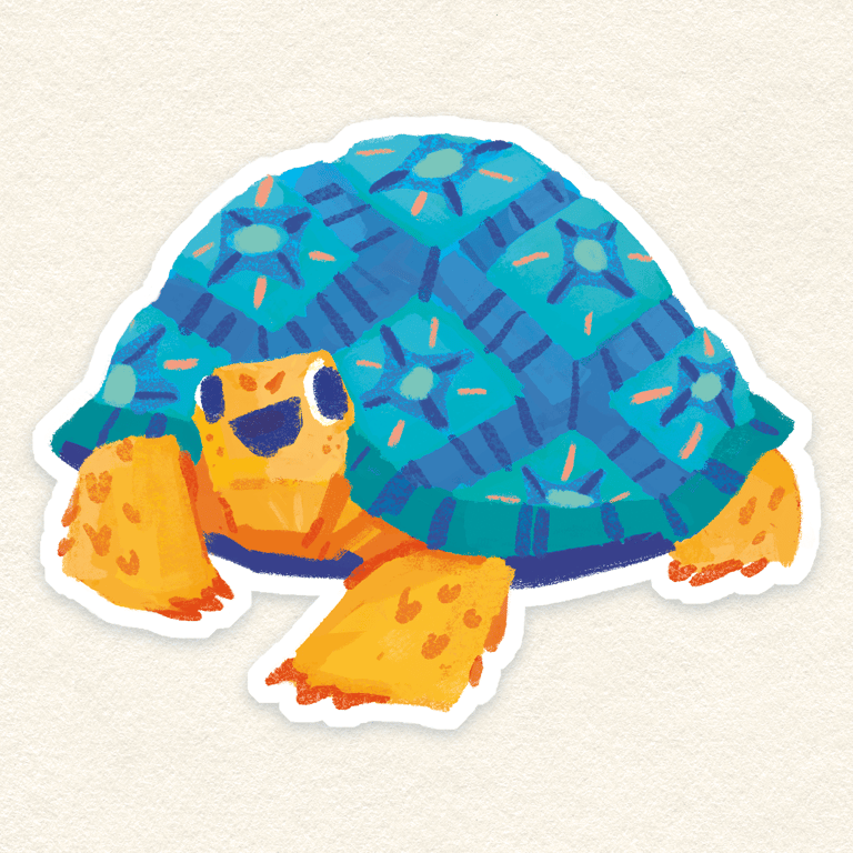 Tortoise Friend Sticker