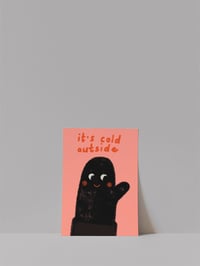 Image 5 of Postkarte - it's cold outside / Glove