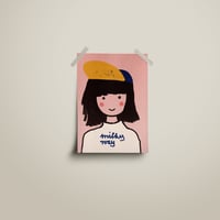 Image 1 of Postkarte  - milkyway Girl / Hellrosa