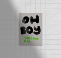 Image 1 of Postkarte - OH BOY welcome & hi