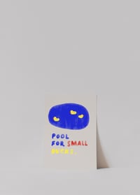 Image 2 of Postkarte - POOL FOR SMALL DUCKS.