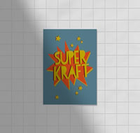 Image 1 of Postkarte - SUPERKRAFT / Blau