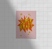 Image 1 of Postkarte - SUPERKRAFT / Rosa