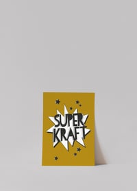 Image 2 of Postkarte - SUPERKRAFT / Gold