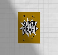 Image 1 of Postkarte - SUPERKRAFT / Gold