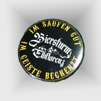 Button "Im saufen gut" - Schwarz