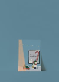 Postkarte - Schaufenstershopping