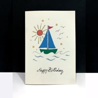 Image 1 of Boat Happy Birthday Card