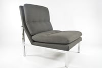 Image 1 of Chauffeuse grise années 70 / banquette