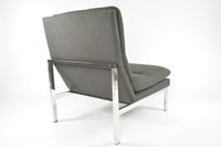 Image 3 of Chauffeuse grise années 70 / banquette