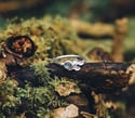 Labradorite leaf ring