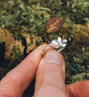 Labradorite leaf ring