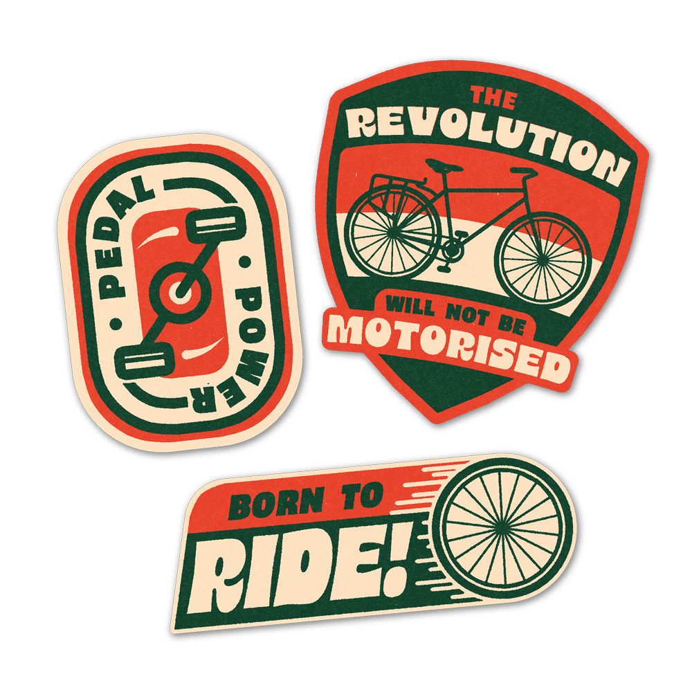 Born To Ride sticker pack