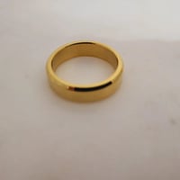 Image 5 of Laser Engravable Steel Rings with Crystal stone for Necklace - GOLD Color