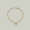 Collier cœur doré